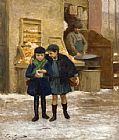 Victor Gabriel Gilbert Sharing the Treats painting